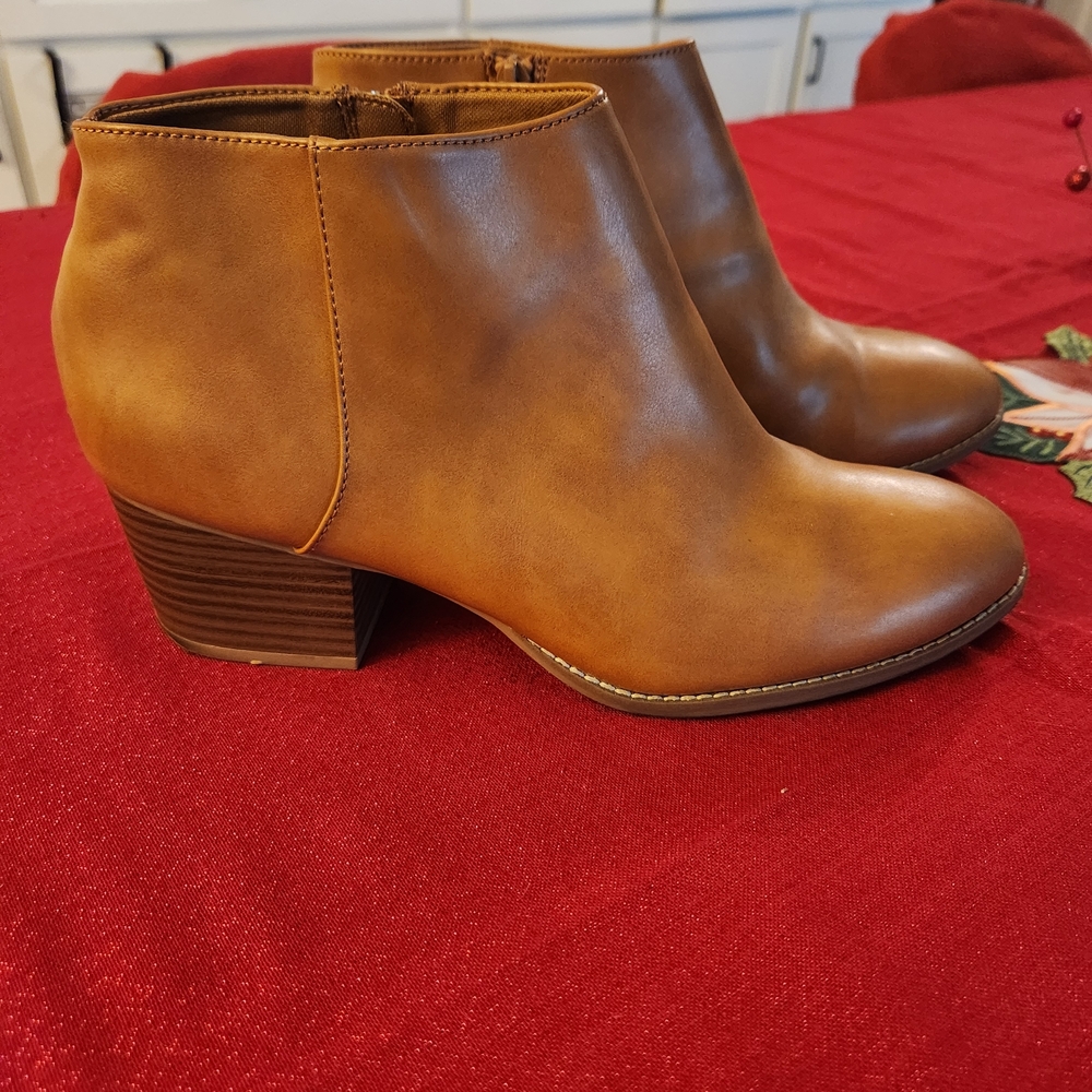 Old Navy Tan Ankle Booties